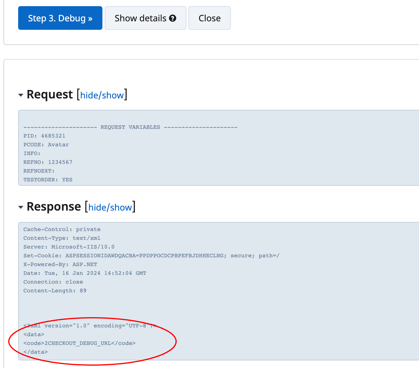 Testing Dynamic Key List URL