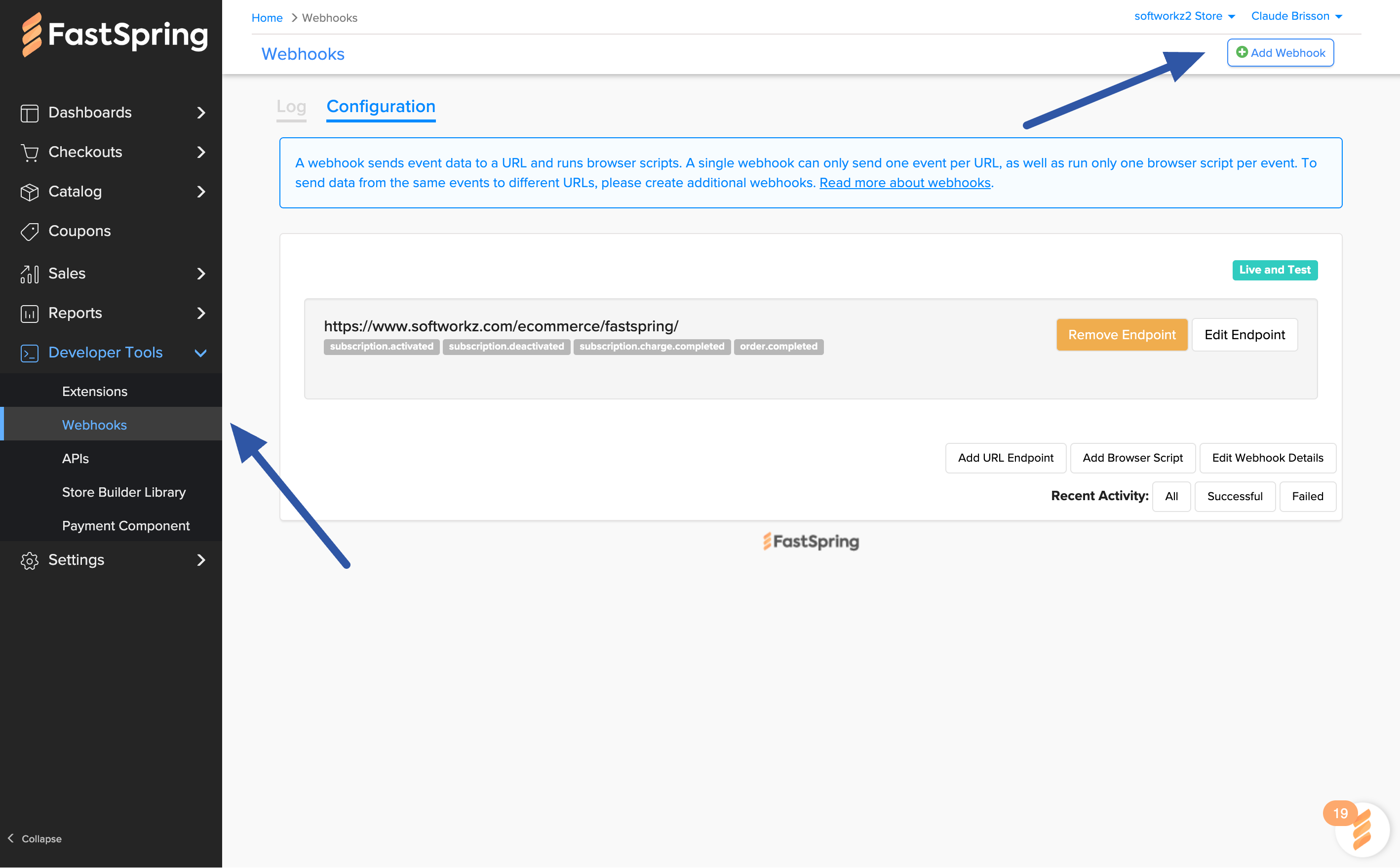 Adding a WebHook