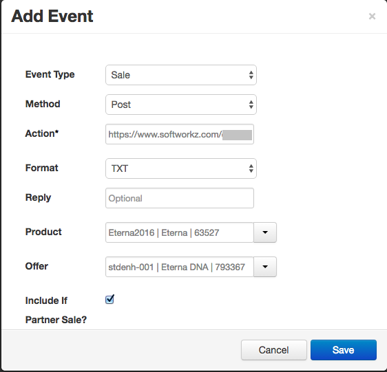 Sale Notification Configuration