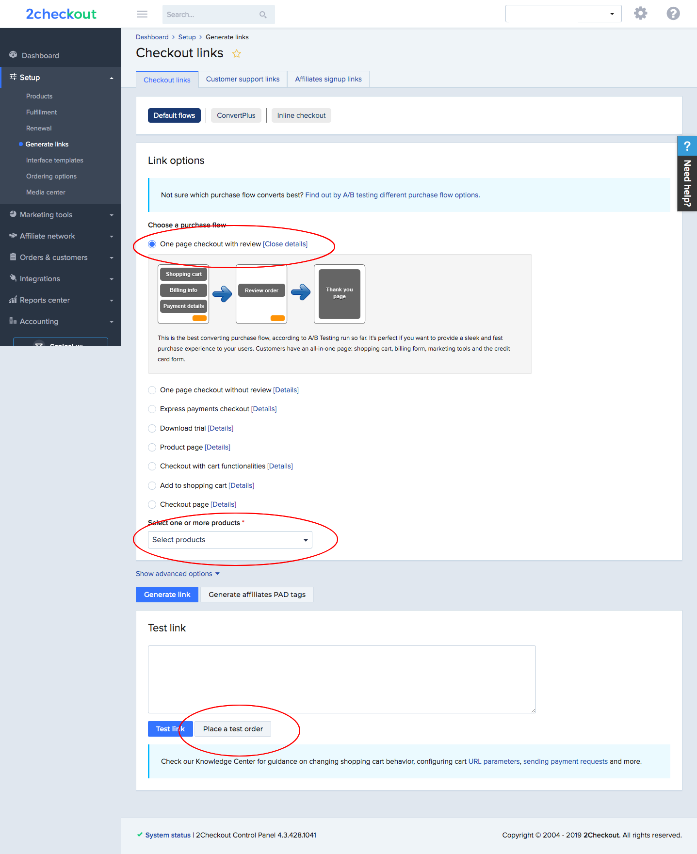 Testing Order Process