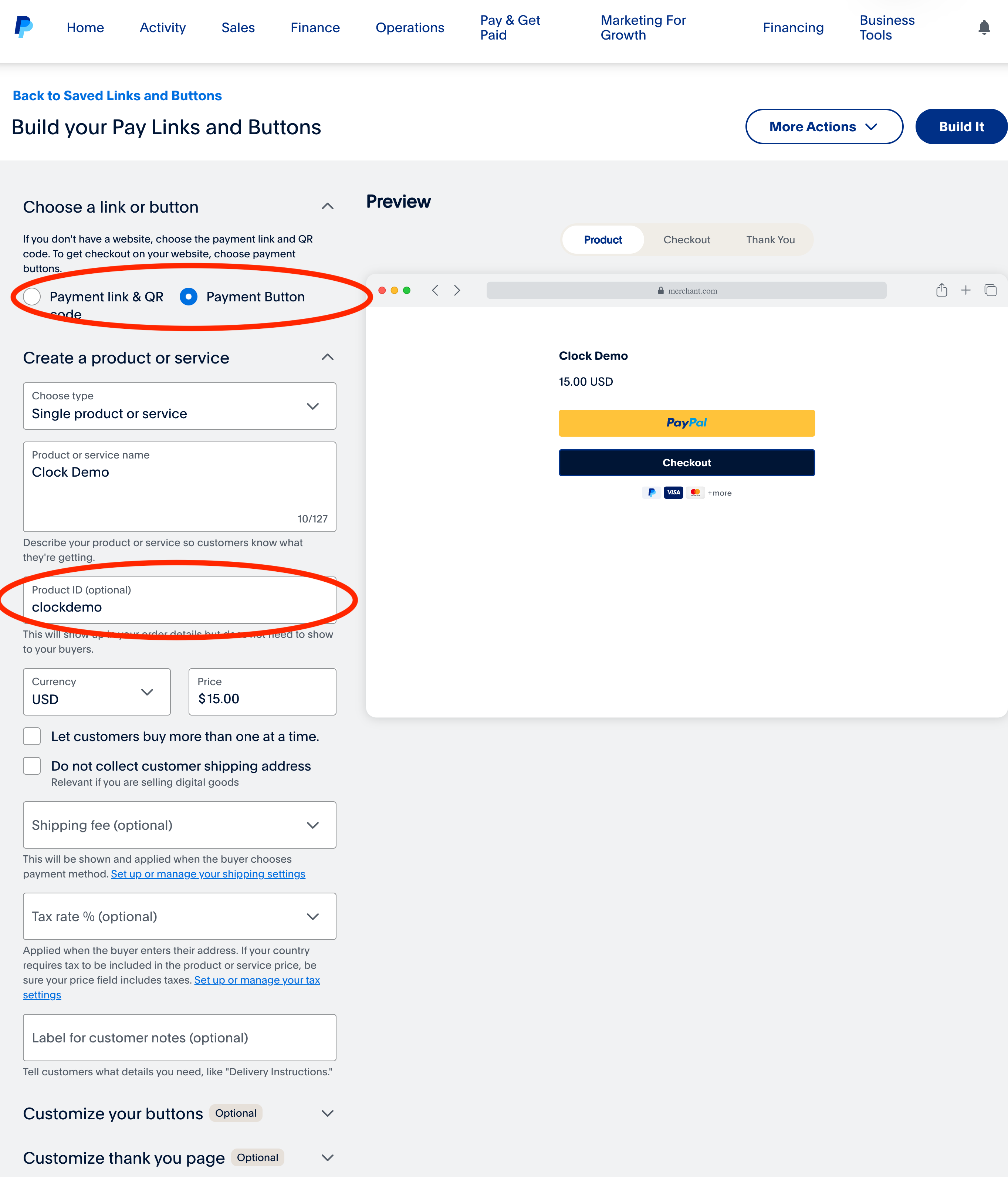 Setting IPN URL