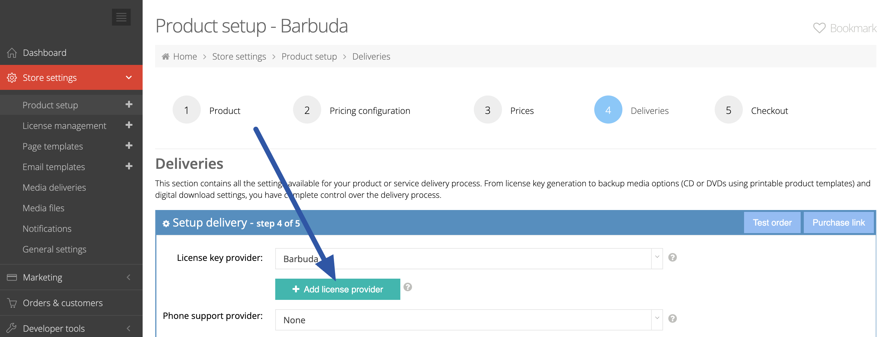 Adding License Provider