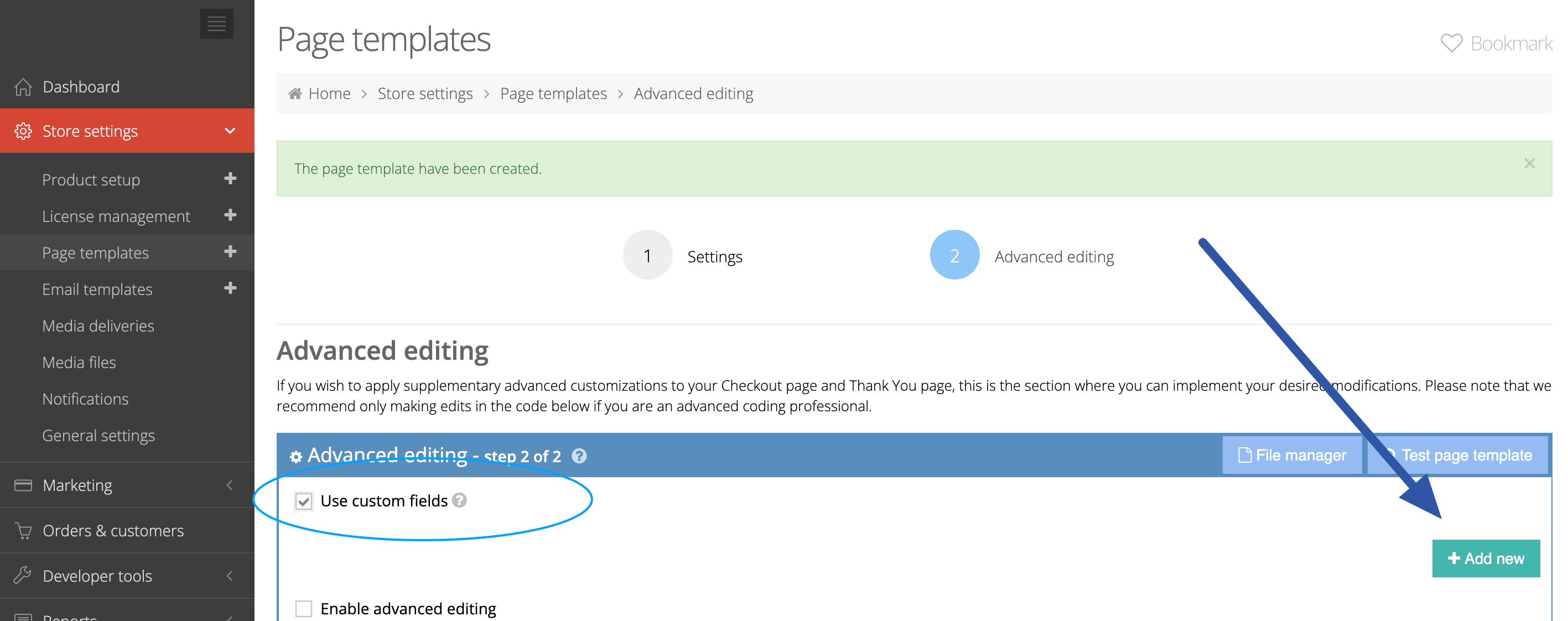 Order Test Mode