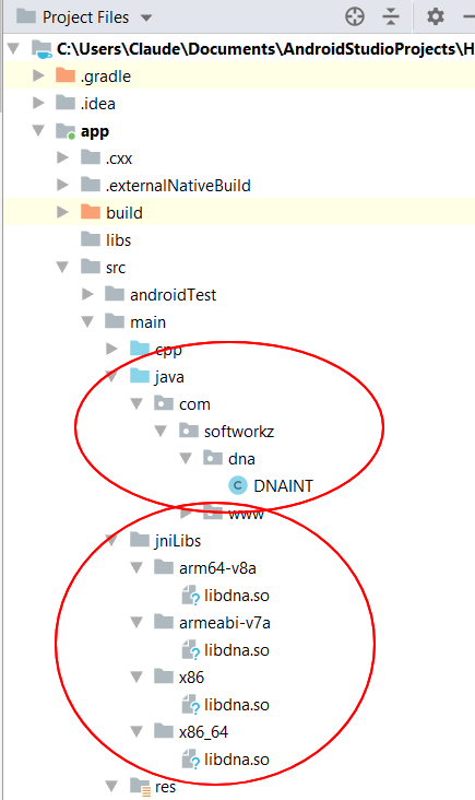 Android Studio Add to Project