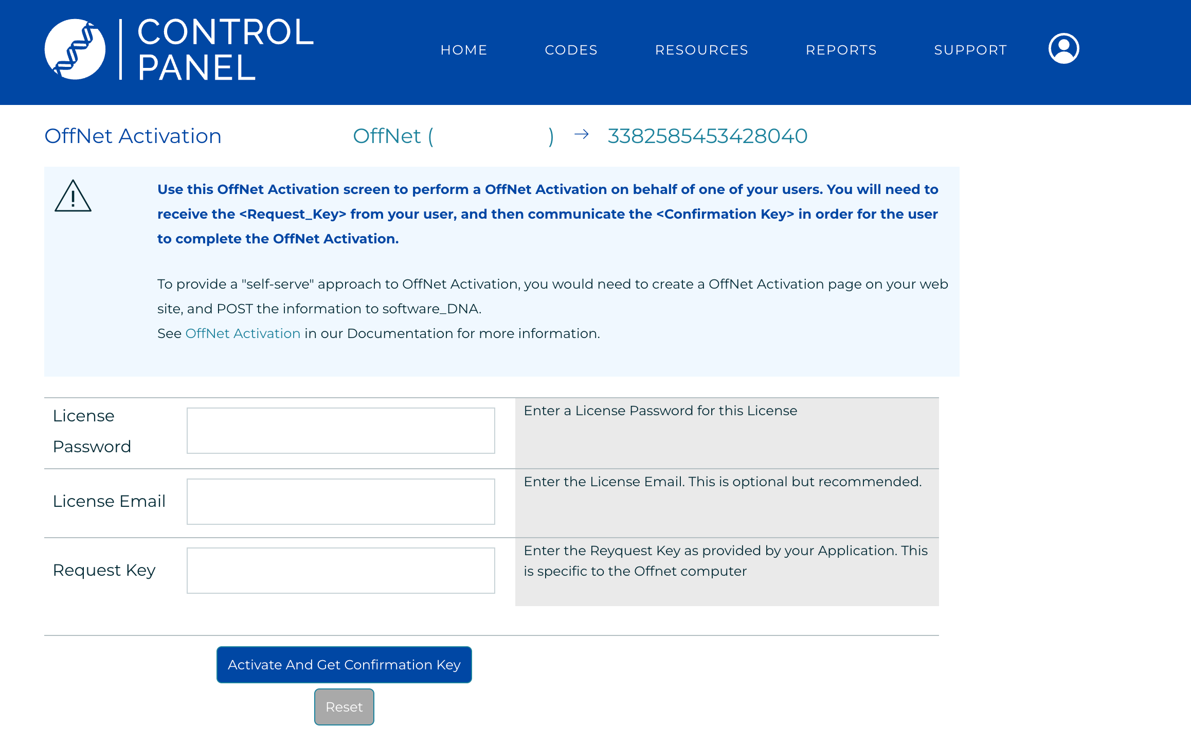 OffNet Activation Portal